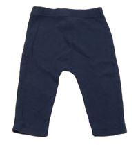 Tmavomodré žebrované legíny George