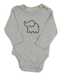 Světlemodré melírované body se slonem George