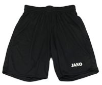 Černé sportovní kraťasy s logem Jako