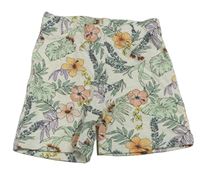 Bílé květované kraťasy Primark
