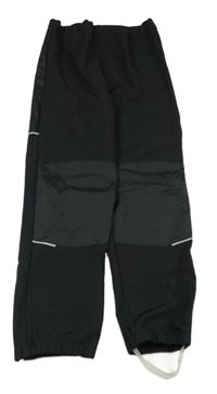 Černé softshellové kalhoty se šusťákovými prvky Name it