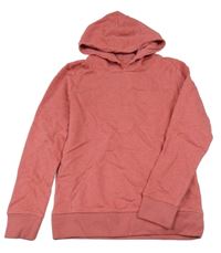 Růžová mikina s kapucí 