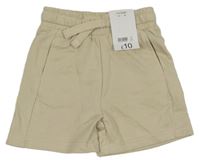 Nové - Béžové teplákové kraťasy George