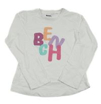 Bílé triko s logem Bench