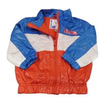 Modro-bílo-červená šusťáková jarní bunda 