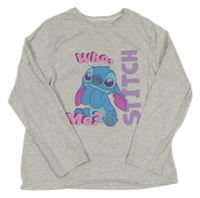 Světlešedé triko se Stitchem Primark