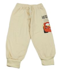 Béžové tepláky s potiskem - Auta