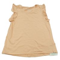 Meruňkový top s volánky H&M