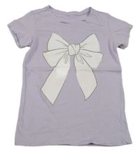 Lila tričko s mašlí 