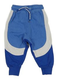 Tmavomodro-bílé tepláky George