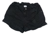 Černé riflové kraťasy Page one young