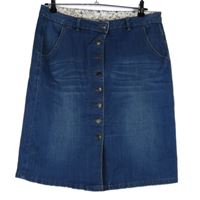 Dámská modrá riflová propínací sukně TU 