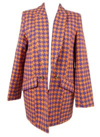 Dámský oranžovo-fialový vzorovaný blejzr River Island 