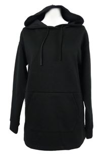 Dámská černá sportovní dlouhá mikina s kapucí TU 