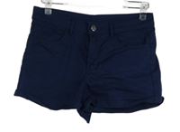 Dámské tmavomodré riflové kraťasy H&M