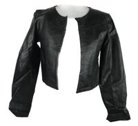 Dámský koženkový crop cardigán Colloseum 