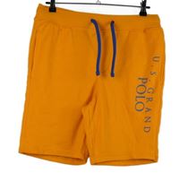 Pánské oranžové teplákové kraťasy s nápisy Livergy 