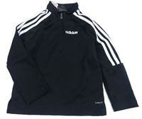 Černá sportovní funkční mikina s logem Adidas