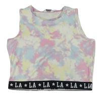 Barevný sportovní crop top s písmeny Primark