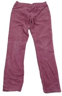 Vínové elastické manšestráky zn. kids