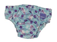 Světlemodré plenkové kalhotky s mořskými koníky