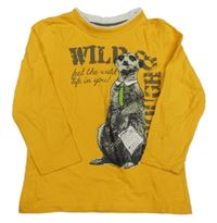 Žluté triko s obrázkem Dopodopo