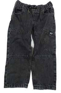 Černo-šedé rifle s kapsami Topolino