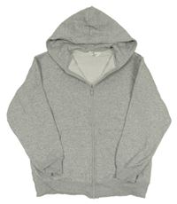 Šedá propínací mikina s kapucí H&M