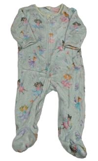 Světlemodrá chlupatá kombinéza s vílami Next