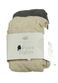 Nové - 2x punčocháče - béžové + tmavošedé Primark