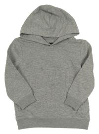 Šedá mikina s 3D nápisem a  kapucí Bluezoo