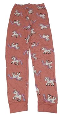 Růžové pyžamové kalhoty s jednorožci Zeeman