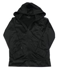 Černá sportovní propínací mikina s kapucí Ergeenomixx