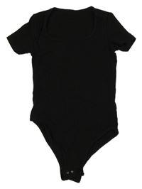 Černé žebrované body Shein