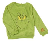 Zelená chlupatá mikina - Grinch