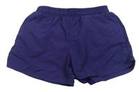 Tmavomodré šusťákové plážové kraťasy Slazenger 