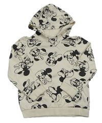 Smetanová mikina s Minnie a kapucí Disney 