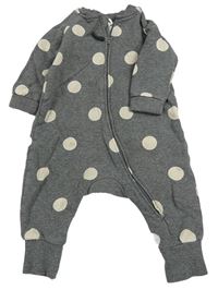 Šedý overal s puntíky H&M