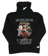 Černá mikina s potiskem Lego ninjago s límcem H&M