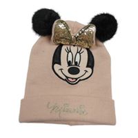 Broskvová pletená čepice s Minnií H&M
