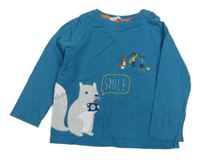 Modré triko s veverkou John Lewis