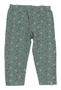 Mátové srdíčkované legíny Liegelind 