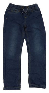 Tmavomodré teplákové rifle Kiki&Koko