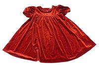 Červené sametové šaty Next 