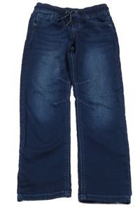 Tmavomodré teplákové rifle F&F