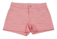 Světlerůžové riflové kraťasy C&A