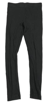 Tmavošedé žebrované legíny George 