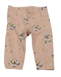 Světlerůžové legíny s Minnií Disney