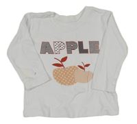 Bílé triko s nápisem 