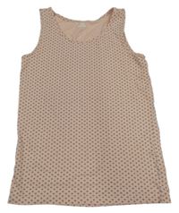 Světlerůžový top s puntíky Hip&Hopps